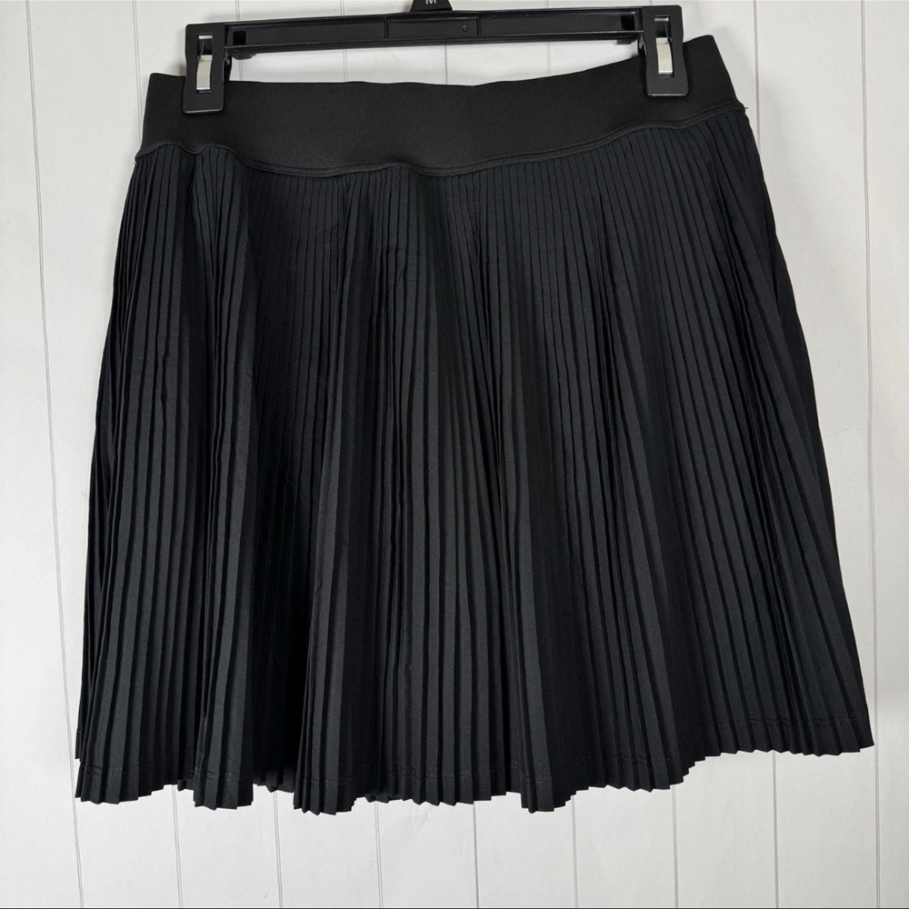 OTOS NEW YORK Black Pleated Mini Skort Golf Tennis Prep Sportswear‎ size 1X EUC